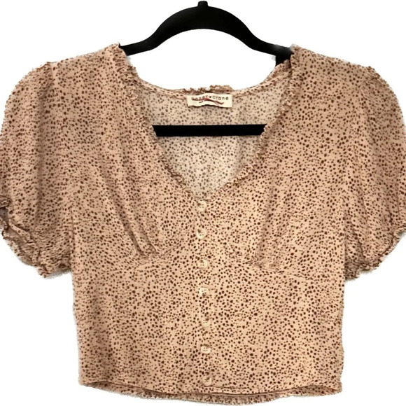 Paper Crane dotted crop top - Picture 1 of 4